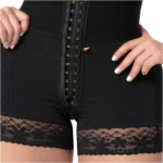 Fajas Salome 07L5 | Butt Lifting Shapewear Shorts with Elastic Waistband and Front Hooks - Image 5