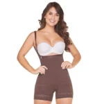 MARIAE FPL3330 Stage 2 Faja Colombiana Post Surgery Postpartum Shapewear Bodysuit Short Length with Side Zipper & Open Bust | 9633 | FQ113 - Image 4