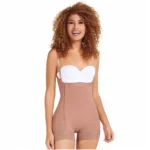 MARIAE FPL3330 Stage 2 Faja Colombiana Post Surgery Postpartum Shapewear Bodysuit Short Length with Side Zipper & Open Bust | 9633 | FQ113 - Image 12