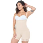 MARIAE FPL9530 Faja Colombiana Postpartum & Daily Use Shapewear Bodysuit Short Length with Side Zipper & Open Bust | 9143 - Image 2