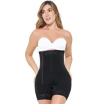 MARIAE FPL9530 Faja Colombiana Postpartum & Daily Use Shapewear Bodysuit Short Length with Side Zipper & Open Bust | 9143 - Image 9