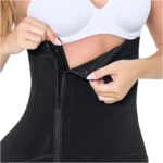 MARIAE FPL9530 Faja Colombiana Postpartum & Daily Use Shapewear Bodysuit Short Length with Side Zipper & Open Bust | 9143 - Image 11