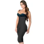 Fajas Salome 0213 | Post Surgery Butt Lifter Full Bodysuit | Open Bust Knee Length Body Shaper for Women | Powernet - Image 3