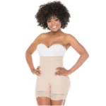 Fajas Salome 0218 | Colombian Shapewear Girdle High-Waist Shorts for Women | Daily Use Body Shaper with Butt Lift & Tummy Control | Powernet