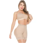 Fajas Salome 0321 | High Waist Compression Slimmer Butt Lifter Shapewear Shorts | Powernet