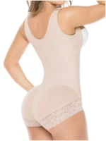 Fajas Salome 411 | Open Bust Panty Post Op Faja Shapewear for Women with Wide Straps and Front Zipper | Powernet - Image 4
