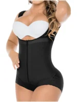 Fajas Salome 411 | Open Bust Panty Post Op Faja Shapewear for Women with Wide Straps and Front Zipper | Powernet - Image 5