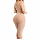 Fajas Salome 0520 | Open Bust Post Surgery Full Body Shaper for Women | Butt Lifter Knee Length Bodysuit | Powernet - Image 2