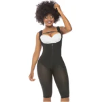 Fajas Salome 0517 | Post Surgery Stage 1 Butt Lifter Full Bodysuit | Open Bust Knee Length Body Shaper for Women | Powernet - Image 5