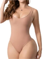 Fajas Salome 5003 Scoop Neckline Bodysuit | Seamless Bodysuit Top